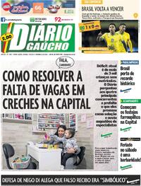 Capa do jornal Diário Gaúcho 07/09/2024