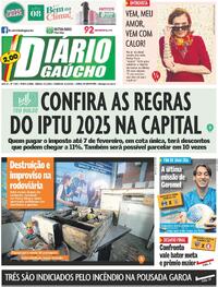 Capa do jornal Diário Gaúcho 07/12/2024