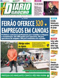 Capa do jornal Diário Gaúcho 08/06/2024