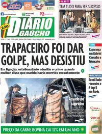 Capa do jornal Diário Gaúcho 09/09/2024