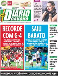 Capa do jornal Diário Gaúcho 09/11/2024