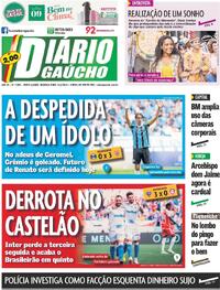 Capa do jornal Diário Gaúcho 09/12/2024