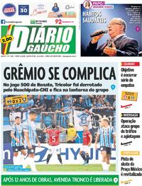 Capa do jornal Diário Gaúcho 10/04/2024