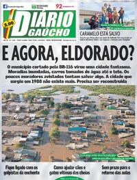 Capa do jornal Diário Gaúcho 10/05/2024