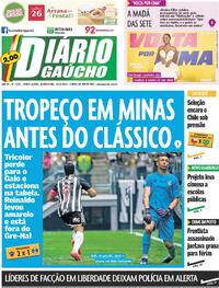 Capa do jornal Diário Gaúcho 10/10/2024