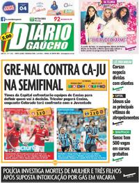 Capa do jornal Diário Gaúcho 11/03/2024