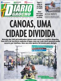 Capa do jornal Diário Gaúcho 11/05/2024