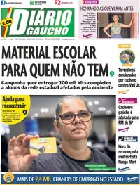 Capa do jornal Diário Gaúcho 11/06/2024