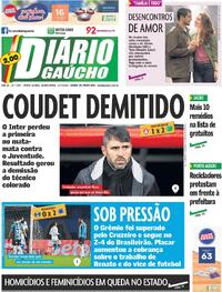 Capa do jornal Diário Gaúcho 11/07/2024