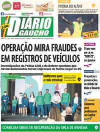 Capa do jornal Diário Gaúcho 11/10/2024