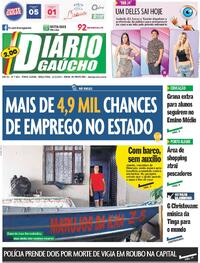Capa do jornal Diário Gaúcho 12/03/2024