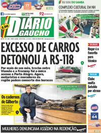 Capa do jornal Diário Gaúcho 12/07/2024