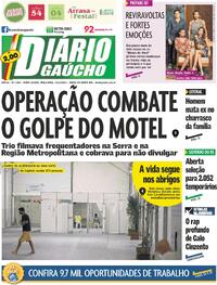 Capa do jornal Diário Gaúcho 12/11/2024