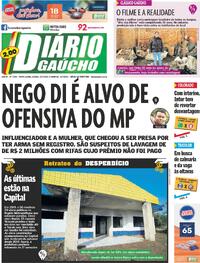 Capa do jornal Diário Gaúcho 13/07/2024