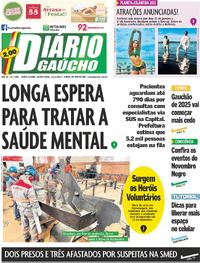 Capa do jornal Diário Gaúcho 13/11/2024