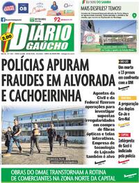 Capa do jornal Diário Gaúcho 15/03/2024