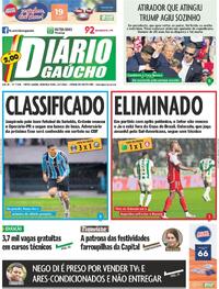 Capa do jornal Diário Gaúcho 15/07/2024