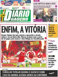 Capa do jornal Diário Gaúcho 15/08/2024