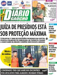 Capa do jornal Diário Gaúcho 16/03/2024