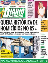 Capa do jornal Diário Gaúcho 16/08/2024