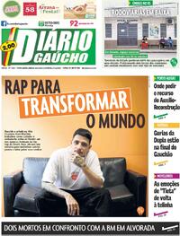 Capa do jornal Diário Gaúcho 16/11/2024