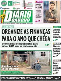 Capa do jornal Diário Gaúcho 16/12/2024