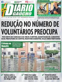 Capa do jornal Diário Gaúcho 17/05/2024