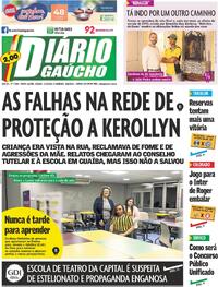 Capa do jornal Diário Gaúcho 17/08/2024
