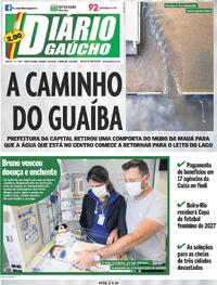 Capa do jornal Diário Gaúcho 18/05/2024