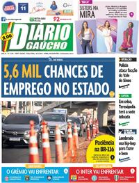 Capa do jornal Diário Gaúcho 19/03/2024