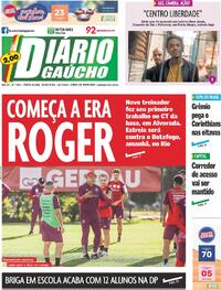 Capa do jornal Diário Gaúcho 19/07/2024