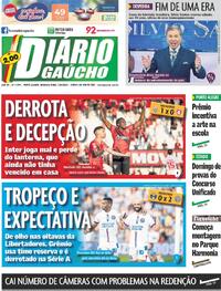 Capa do jornal Diário Gaúcho 19/08/2024