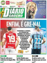 Capa do jornal Diário Gaúcho 19/10/2024