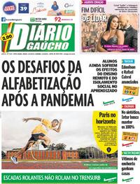 Capa do jornal Diário Gaúcho 20/04/2024