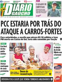 Capa do jornal Diário Gaúcho 21/06/2024