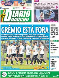 Capa do jornal Diário Gaúcho 21/08/2024