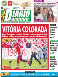 Capa do jornal Diário Gaúcho 21/10/2024