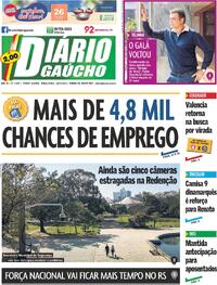 Capa do jornal Diário Gaúcho 23/07/2024