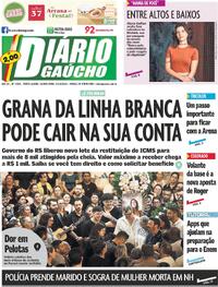 Capa do jornal Diário Gaúcho 23/10/2024