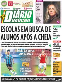 Capa do jornal Diário Gaúcho 23/11/2024