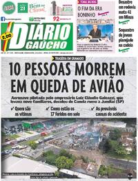 Capa do jornal Diário Gaúcho 23/12/2024