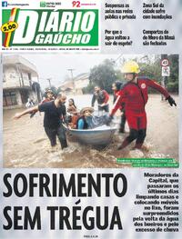 Capa do jornal Diário Gaúcho 24/05/2024