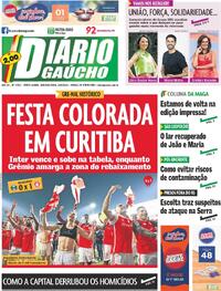 Capa do jornal Diário Gaúcho 24/06/2024