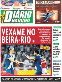 Capa do jornal Diário Gaúcho 24/07/2024