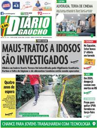 Capa do jornal Diário Gaúcho 25/04/2024