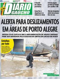 Capa do jornal Diário Gaúcho 25/05/2024