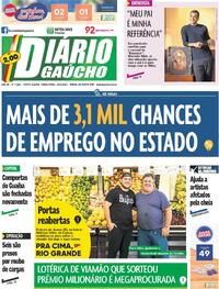Capa do jornal Diário Gaúcho 25/06/2024