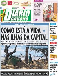 Capa do jornal Diário Gaúcho 25/09/2024