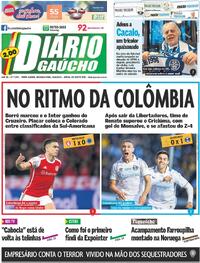 Capa do jornal Diário Gaúcho 26/08/2024