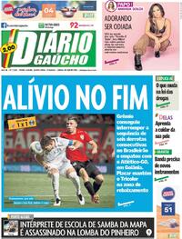 Capa do jornal Diário Gaúcho 27/06/2024